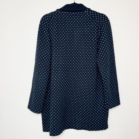 J. Crew 365 Sophie Open-front Polka dot Sweater Blazer in Navy/Ivory - Picture 5 of 16